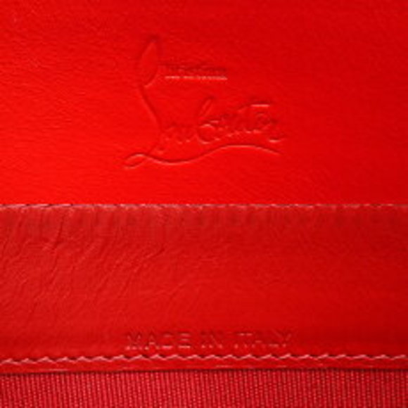 Christian Louboutin Panettone Spike Long Wallet Leather Pink - Picture 7 of 9